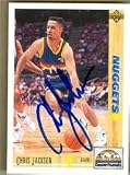 Chris Jackson Autographed/Hand Signed Basketball Card (Denver Nuggets)