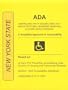 ADA Americans with Disabilities Act Compliance Manual for New York State
