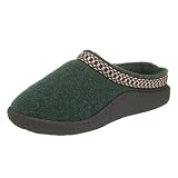 Slippers International Womens Wool Blend Clog Slipper,Green,9 M¿