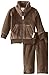 L'ovedbaby Unisex-Baby Newborn Organic Cotton Velour Track Suit