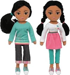Ty Girlz Set of Both Obama Girls Plush Dolls Sweet Sydney and Marvelous Mariah