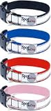 Pet Supplies : Reflective Dog Collar - Small White on Red