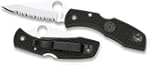 Delica 4, Black FRN Handle, Serrated