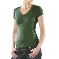Juniors' Mossimo Supply Co. V-Neck Tee - Fern Grotto
