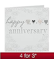Happy Anniversary Hearts Card