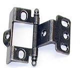 Amerock Full Inset Full Wrap Free Swinging Ball Tip Hinge For 3/4 Doors Wrought Iron (50 Pack)