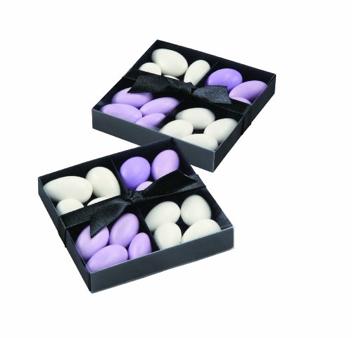 Wilton 415-0404 Black Candy Compartment Box Kit, 20 Count