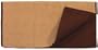 Mayatex Saddle Blanket - San Juan Solid Reversibles - Chestnut and Sheepskin