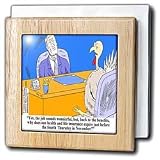 Thanksgiving Benefits For Turkey Employees - 6 Inch Tile Napkin Holder