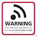 Four Alarm Warning Security Stickers