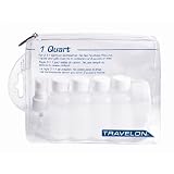 Travel Accessories 1-Quart Zip Bag with Bottles by Travelon