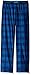Calvin Klein Big Boys Printed Jersey Windowpane Sleep Pant, Blue, 10/12