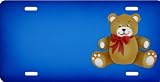 AIRBRUSHED LICENSE PLATES -TEDDY BEAR License Plate - #710