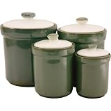 Sango Canisters Set of 4 - Avocado