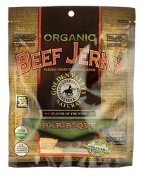 Golden Valley Natural Organic Beef Jerky Bar-B-Que -- 3 oz