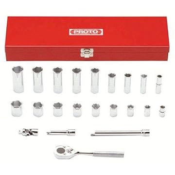 Stanley Proto J52134 22 Piece 6 Point 3/8" Drive Socket Set Stanley Proto J52134 22 Piece 6 Point 3/8" Drive Socket Set