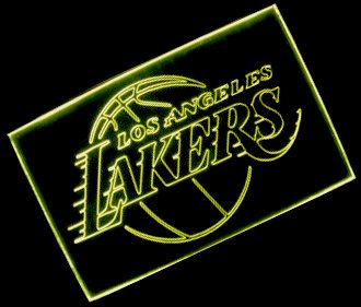NBA Los Angeles Lakers Team Logo Neon Light Sign