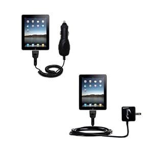 Essential Kit for the Apple iPad Tablet Computer includes a Car and Wall Charger - uses Gomadic TipExchange Technology