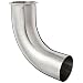 Dixon B2CM Series Stainless Steel 304 Sanitary Fitting, 90 Degree Clamp x Polished Weld Elbow, Tube OD
