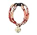 Necoichi Chirimen Temari Dynasty Cat Collar (Red)