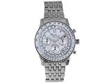 Charles Conrad CC0203G Mens Air Commander White Dial Stainless Steel Bracelet Watch