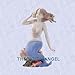 Porcelain mermaid statue home garden sculpture w shell (The Digital Angel Decor)