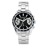 BROOKIANA (ブルッキアーナ) クロノグラフ タキメーター メンズウォッチ 腕時計 BA1628-BK