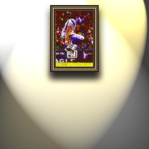 Completely Handpainted American Football Sport Painting, Custom Order FL2120, Oil on Canvas, with Option to Paint Jerry, Brett & Co. from Any Other Favorite Photograph or Picture, Unframed, Size 25'' x 38