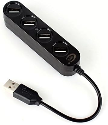 SINEDY Multiport Rapid Transport 4 Port USB HUB for Laptop Notebook PC Black