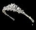 Silver Freshwater Pearl Rhinestone Crystal Bridal title=