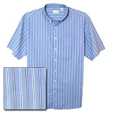 Dockers Big and Tall Short Sleeve Soft Easy Care No Wrinkle Stripe Shirt