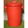 80/85 Litre Red Dustbin/Bin/Refuse Bin With Lockable Handles. (made in the uk)