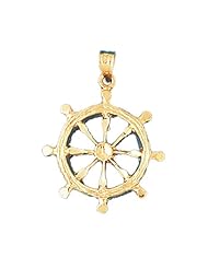 CleverEves 14K Gold Pendant Ships Wheel 4.8 - Gram(s)