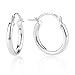 Sterling Silver Tubular Hoop Earrings