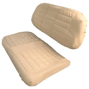 Classic Accessories Fairway Golf Cart Padded Seat Cover, Sand