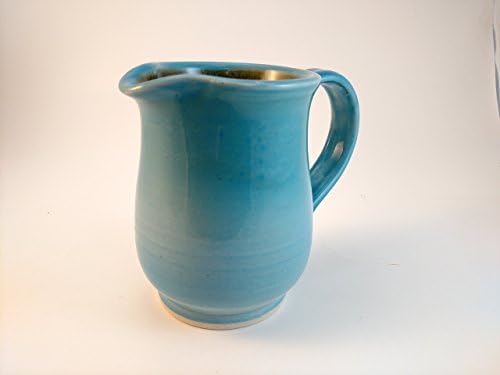Serving Pitcher Light Blue Ceramic Hand Thrown