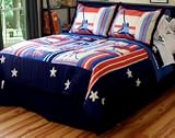 Hockey Twin Size Quilt with Sham