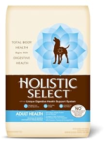 Holistic Select Natural Dry Dog Food, Anchovy, Sardine, & Salmon Meal Recipe, 30-Pound Bag