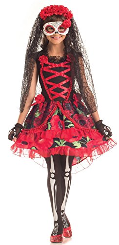 Day of the Dead Floral Senorita Kids Costume