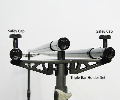 Triple Crossbar Background Support System