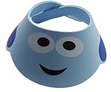 (コ-ランド) Co-land シャンプーハット 子供用 ベビーシャワー用ケアキャップ キッズ 幼児 赤ちゃん 可愛い造型 キャップ 防水用 バスお風呂の時に ソフト ブルー