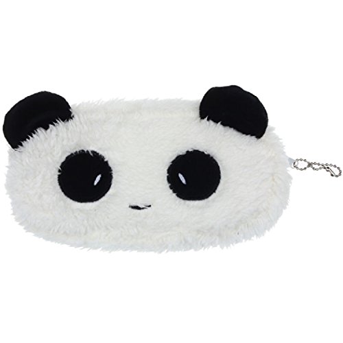 FEITONG Plush Panda Pen Pencil Case Cosmetic Makeup Bag Coin Purse Wallet