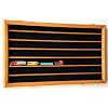 N Scale Train Display Case Cabinet Wall Rack w/ UV Protection -Oak