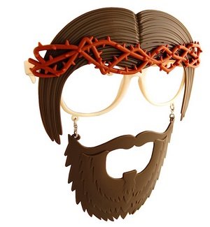Jesus Mask Sun-Staches Glasses