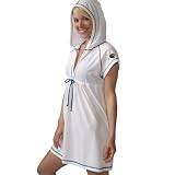 NFL Jacksonville Jaguars Ladies White Hooded Cover Up Dress (Medium)