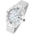 Oniss #ON8205-L7 Women's Diamond Marker White Ceramic Watch