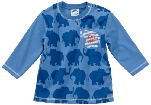 Sanetta Baby - Jungen Hemd, Tierdruck 112206, Gr. 68, Blau (5830) Preisvergleich