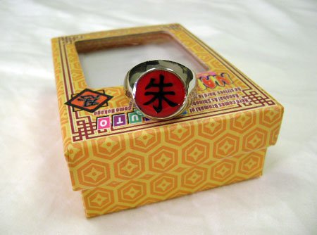 NARUTO: Itachi - Shu (Scarlet) Symbol Akatsuki Ring
