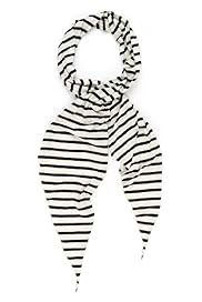 Per Una Cotton Rich Striped Scarf