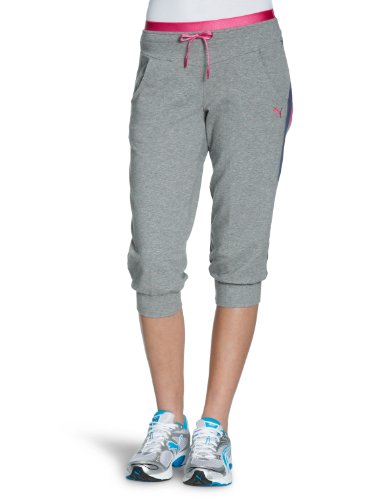 PUMA Damen Sweathose Move 3/4, athletic gray heather, XL, 507677 02 Preisvergleich